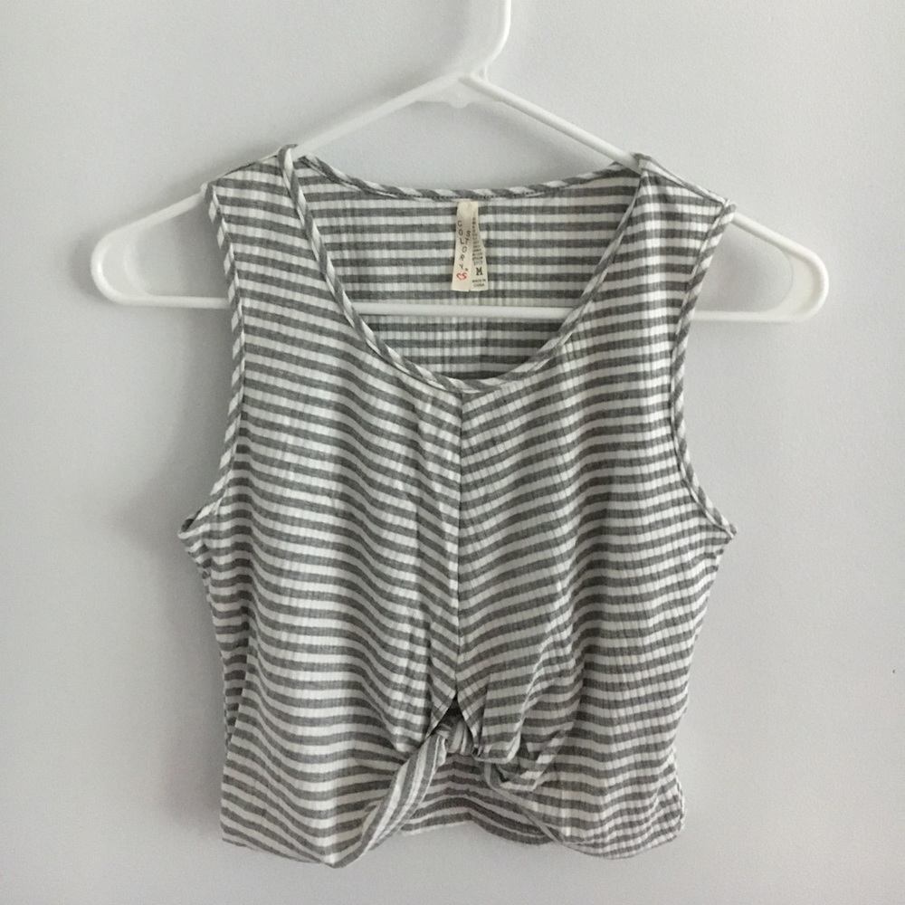 NWOT Striped crop top
